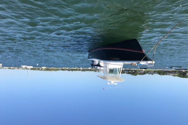 The 26' Regulator tied to a doc