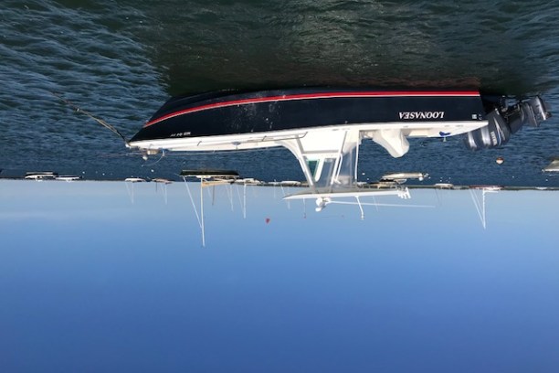 The 26' Regulator in front of other boats