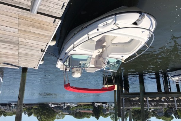 A boat tied to a doc