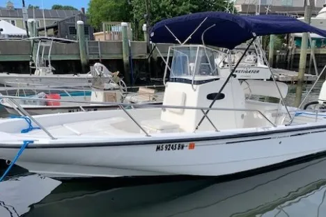 a small boat in a body of water