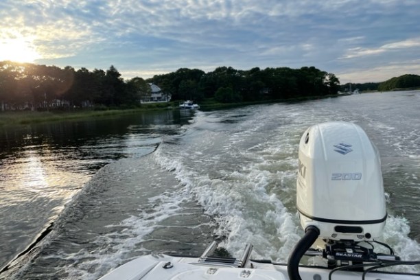 a boat on a body of water